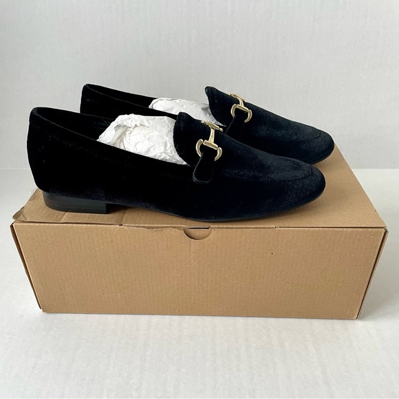 *NIB* J. Crew Velvet Bit Slip-On Loafers / Flats in Black - Picture 9 of 15